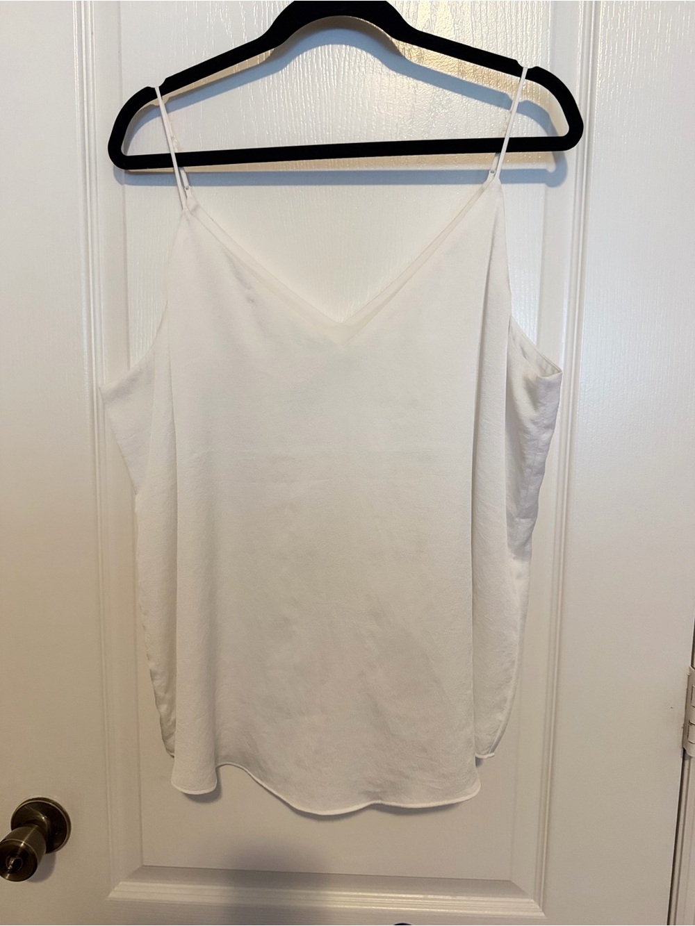 Express White V-Neck Spaghetti Strap Cami